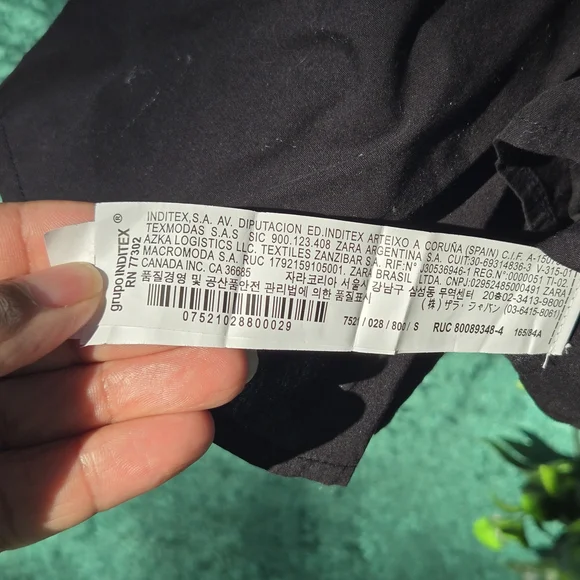 ZARA Black Embroidered Off-Shoulder Top 269 - Picture 11 of 11